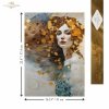 Papier decoupage morwowy FPA2002, Seria Inspired by Klimt, kobiety, zloto, dekoracyjne wzory, kamienie szlachetne, mozaiki, motywy secesyjne * Mulberry decoupage paper FPA2002, women, gold, decorative patterns, gemstones, mosaics, Art Nouveau motifs